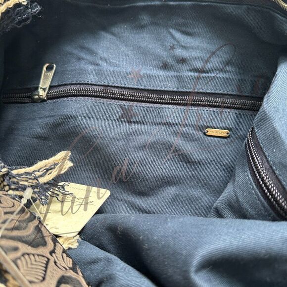 FREE PEOPLE Miramar Carryall Bag In Azulejos NWT - Picture 7 of 9